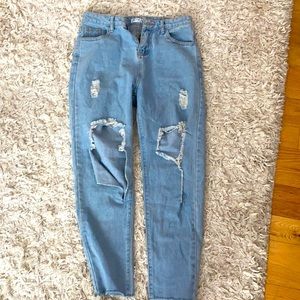 You Y H jeans Simple Fashion Ripped